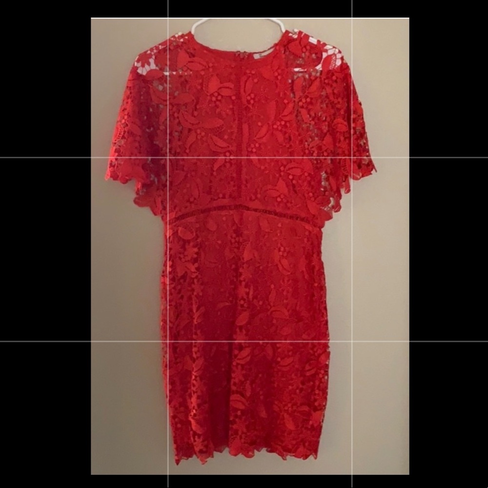 Vici Dolls Red Lace Cocktail Dress